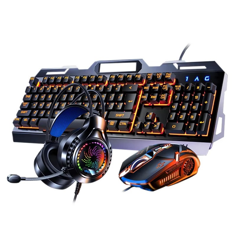 New Mechanical RGB Back Light  - Gaming Keyboard Mouse And Headset Combo 리뷰 및 가격