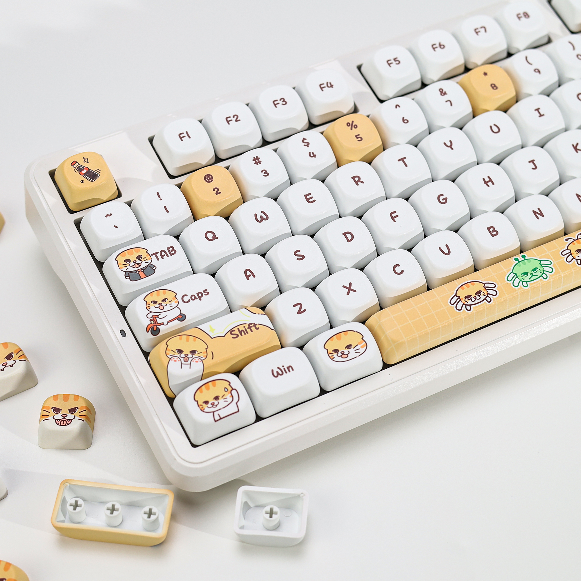KBDiy Cute Bad Cat Theme Keyca - Gaming Keyboard Number Pad 리뷰 및 가격