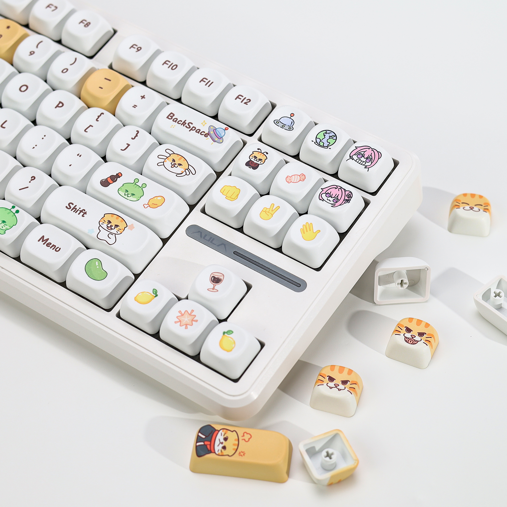 KBDiy Cute Bad Cat Theme Keyca - Gaming Keyboard Number Pad 리뷰 및 가격