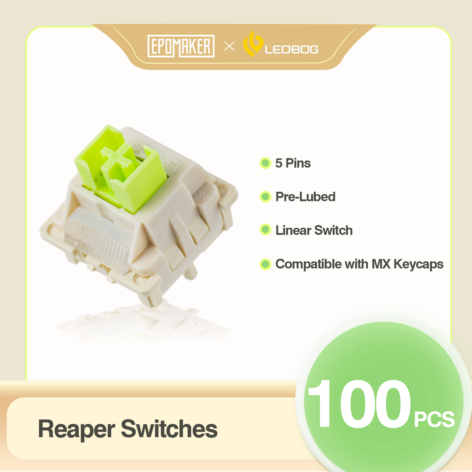 100 Pieces EPOMAKER x LEOBOG R - Gaming Keyboard Mechanical Wireless 리뷰 및 가격
