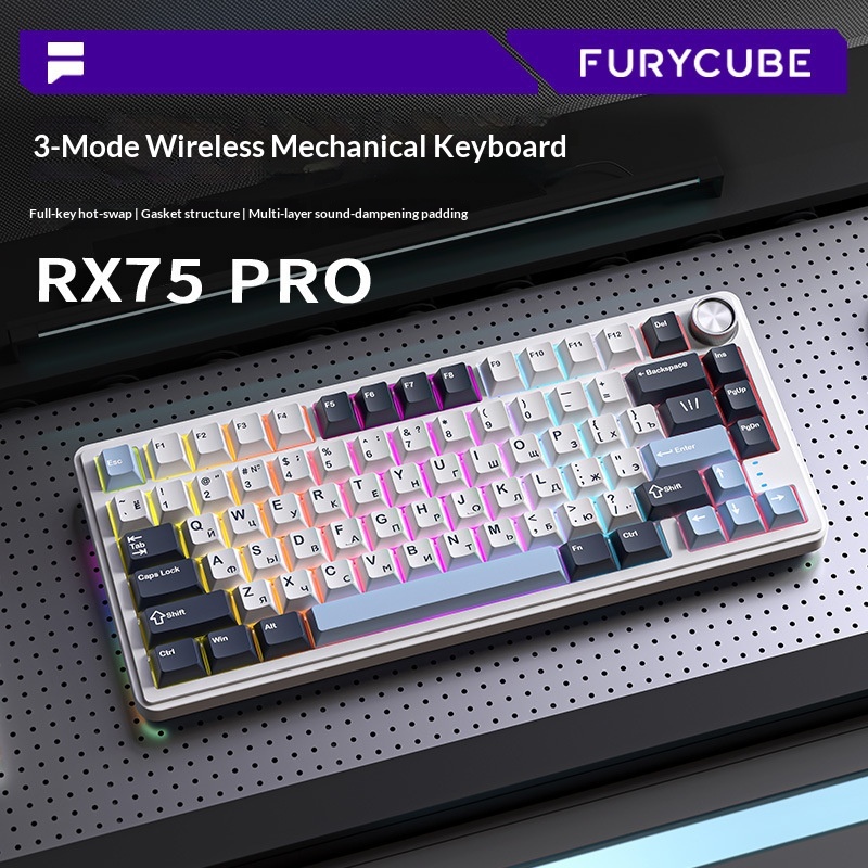 Furycube Rx75 Pro Tri Mode Rus - Gaming Keyboard Not Typing 리뷰 및 가격