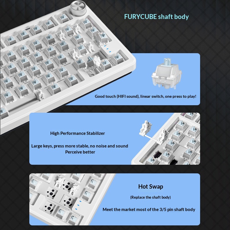Furycube Rx75 Pro Tri Mode Rus - Gaming Keyboard Not Typing 리뷰 및 가격
