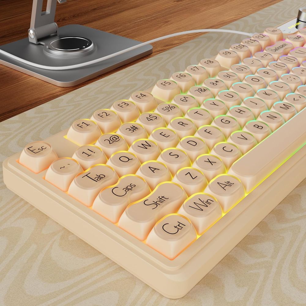 98-Key Creamy Gaming Keyboard  - Gaming Keyboard Number Pad 리뷰 및 가격