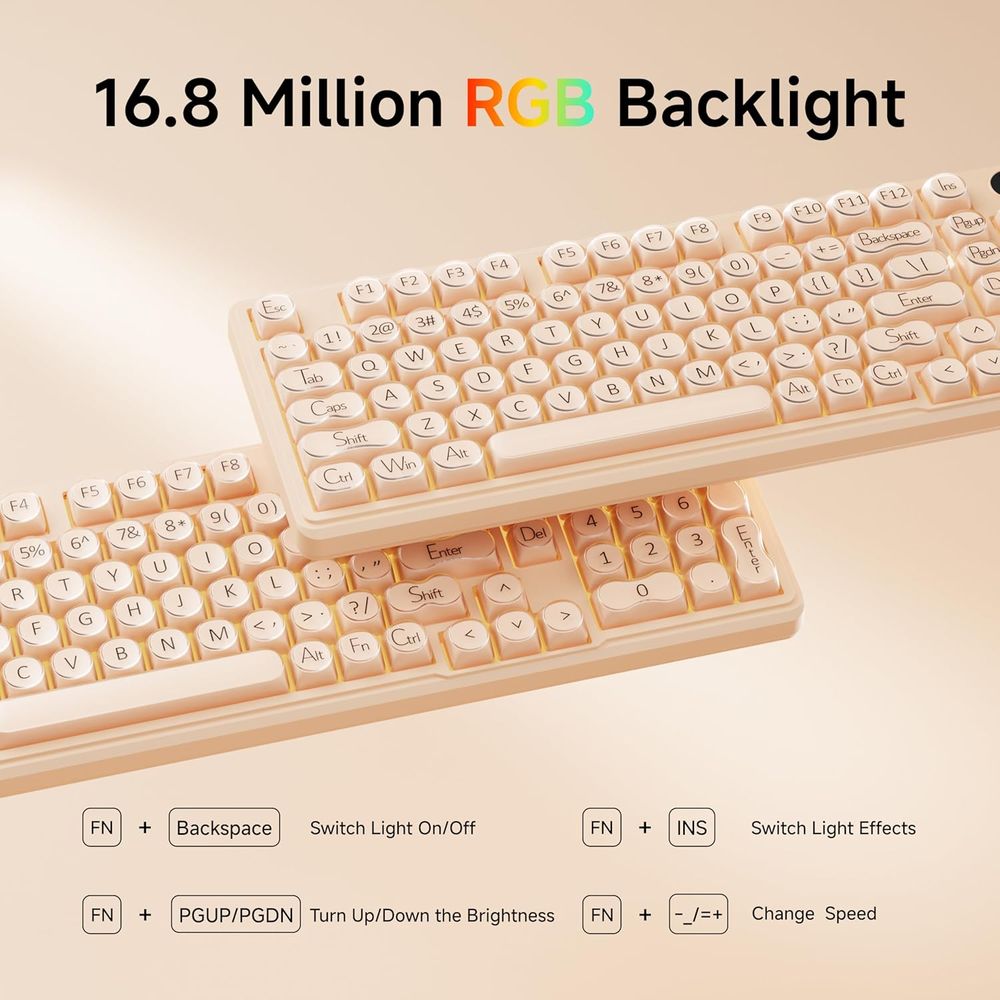 98-Key Creamy Gaming Keyboard  - Gaming Keyboard Number Pad 리뷰 및 가격