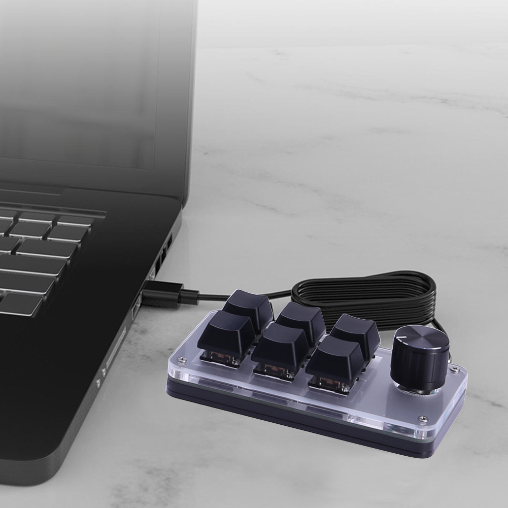 6 Key 1 Knob Programming Macro - Gaming Keyboard 1 Hand 리뷰 및 가격