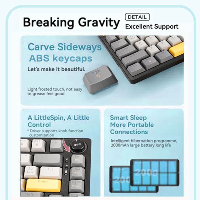 Gianteeth Shark Low Price Cust - Gaming Keyboard Mechanical Wireless 리뷰 및 가격