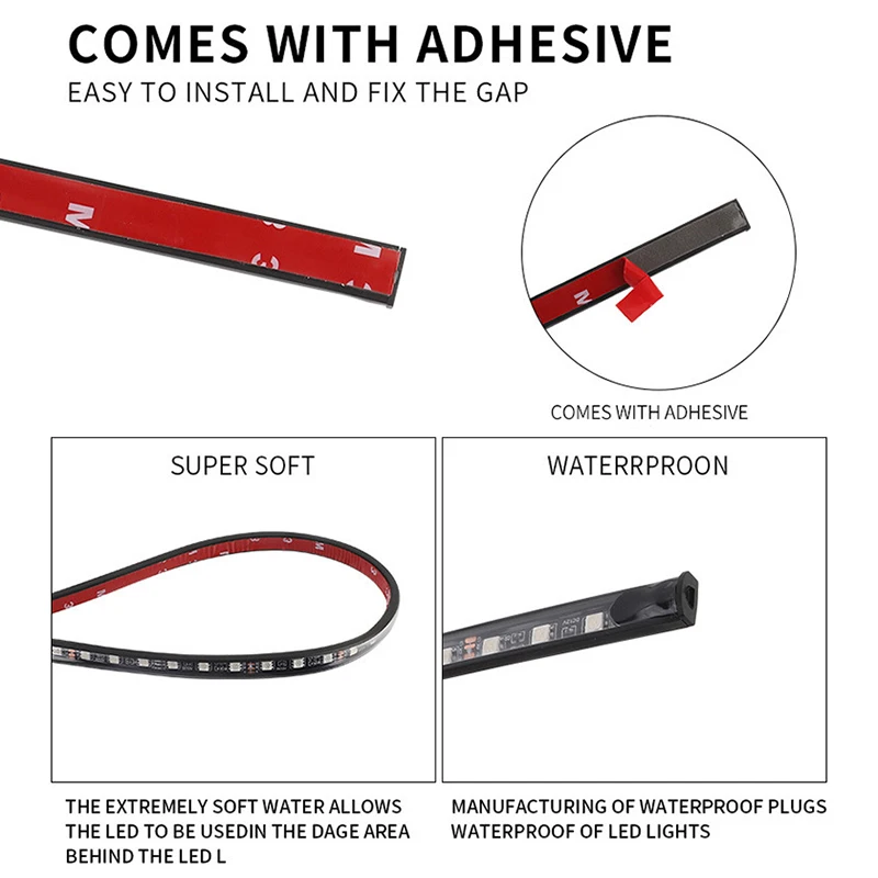 RGB Flexible LED Light bar Car - Rgb Underglow Strip 리뷰 및 가격