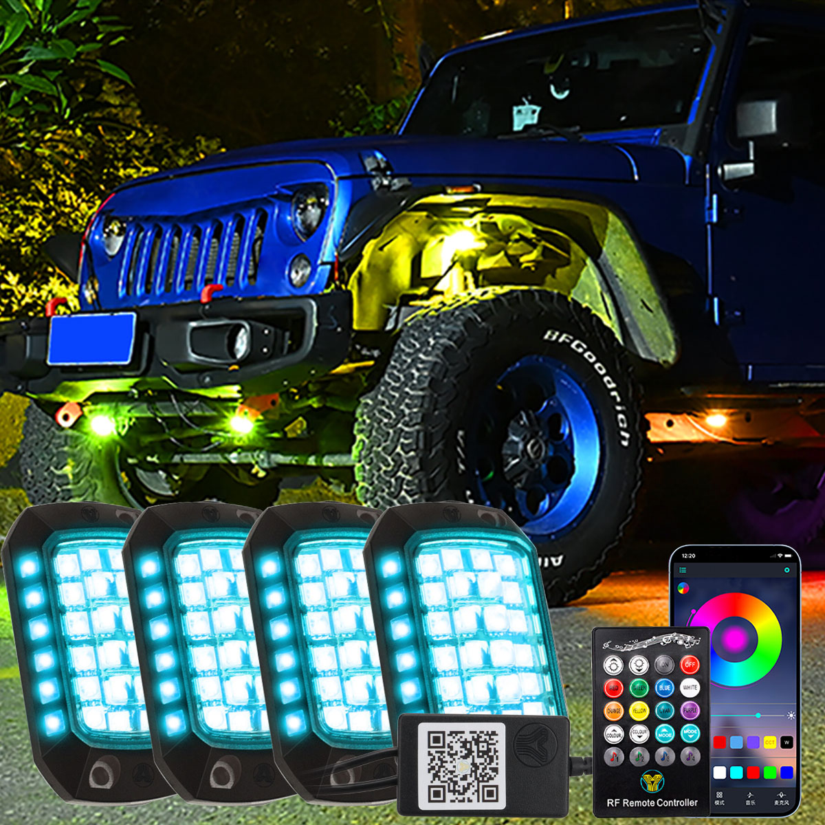 Car RGB LED Chassis Light Stri - Rgb Underglow Strip 리뷰 및 가격