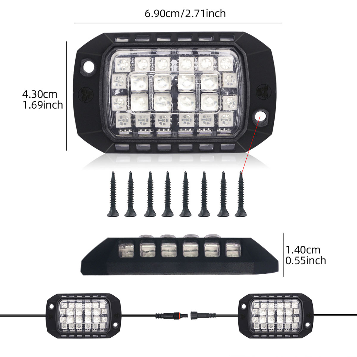Car RGB LED Chassis Light Stri - Rgb Underglow Strip 리뷰 및 가격