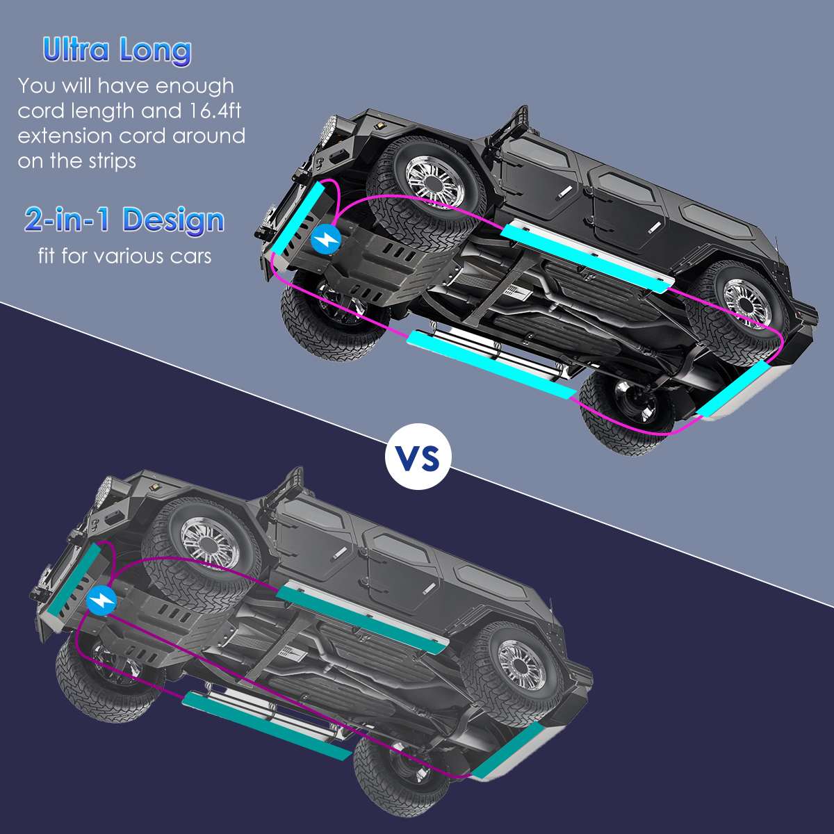 Wireless LED Car Flexible Unde - Rgb Underglow Strip 리뷰 및 가격
