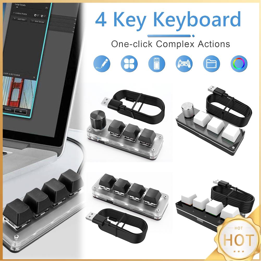 3 Key 1 Knob/4 Key One Handed  - Gaming Keyboard 1 Hand 리뷰 및 가격