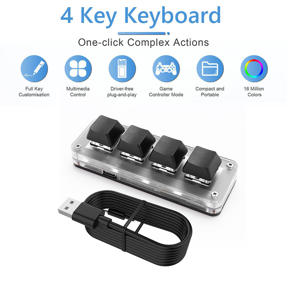 3 Key 1 Knob/4 Key One Handed  - Gaming Keyboard 1 Hand 리뷰 및 가격