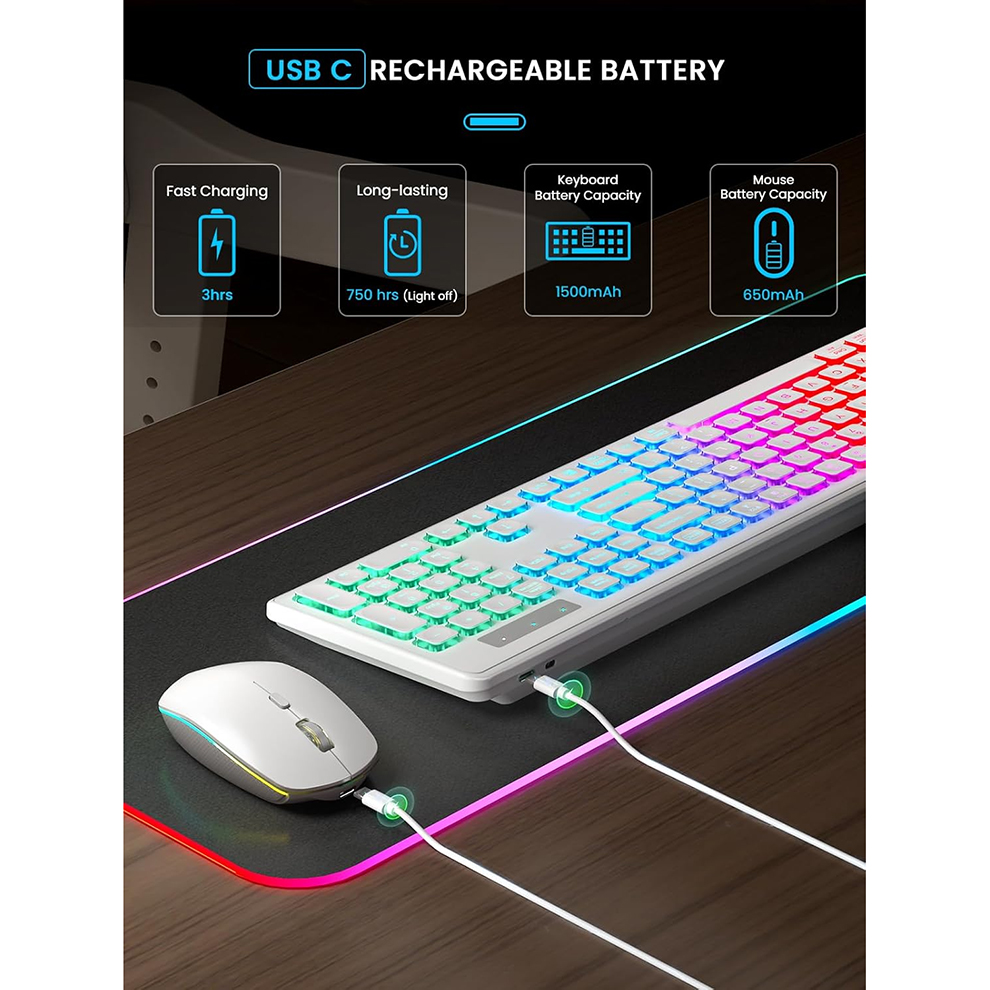 Backlit Wireless Keyboard and  - Gaming Keyboard And Mouse Set 리뷰 및 가격