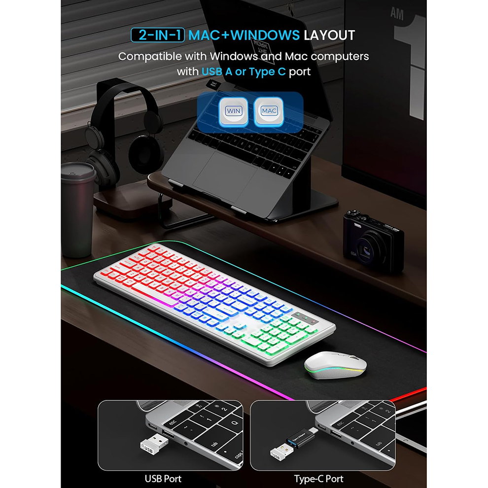 Backlit Wireless Keyboard and  - Gaming Keyboard And Mouse Set 리뷰 및 가격